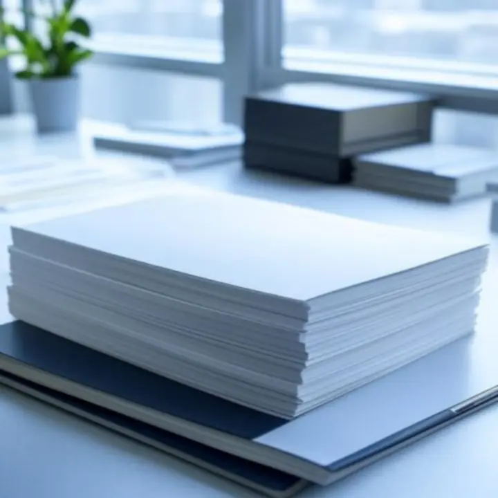 Papier en notitieblokken op een georganiseerde werkplek